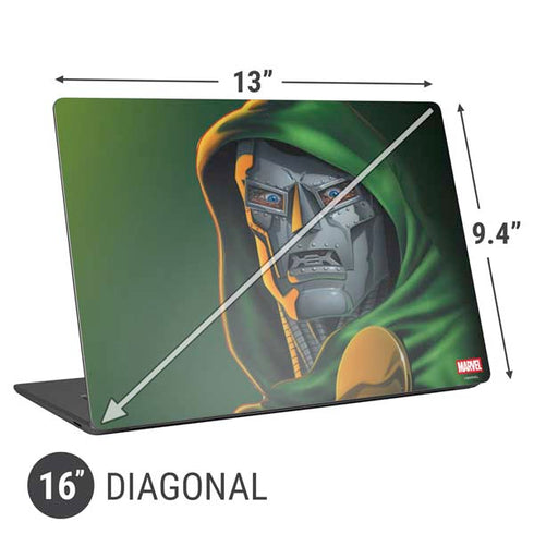 Marvel Dr. Doom Portrait Universal Laptop 16in (13 x 9.4in) Skin